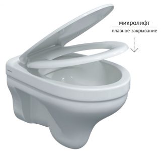 Подвесной унитаз Berges Albit Rimless белый 082146 сиденье Optim SO микролифт быстросъёмное